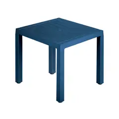 RIMAX - Mesa Plástica Cuadrada 75X75X73,5 cm Barú Azul