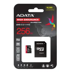 ADATA - Memoria MicroSD 256GB Grabación Continua Alta Resistencia High Endurance