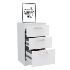 RTA DESIGN - Gabinete 3 Cajones 90 x 50 Blanco