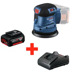 BOSCH - Lijadora Rotorbital 18v 20000opm Brushless Gex 185 + 1 Bateria + Cargador