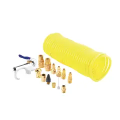 TOOLCRAFT - Juego de 14 Accesorios Neumáticos Conector 1/4 Npt