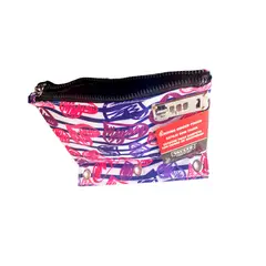 VAULTZ - Bolsa De Seguridad Multiuso Con Clave De 3 Dígitos Diseño Corazón Y Rayas 22 cm X 5 cm X 5.90 pulgadas