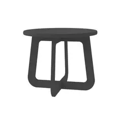 BERTOLINI - Mesa de Centro Jasmin 59x59cm en Mdf Grafito