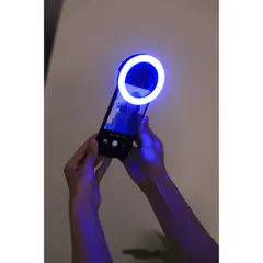 VIVITAR - Aro de Luz LED 7 Colores Recargable con Clip