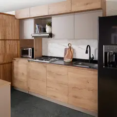 CORONA - Cocina Integral Bilbao 1.80 Metros Izquierda Sencilla con Mesón SinterdStone