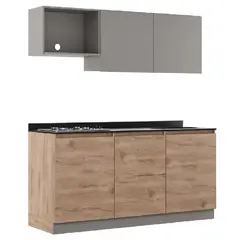 CORONA - Cocina Integral Bilbao 1.80 Metros Izquierda Sencilla con Mesón SinterdStone