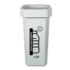 ESTRA - Caneca Vaiven 53 Litros Blanco Eco Reciclable Aprovechable