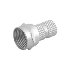 FULGORE - Set 100 Plug para Enroscar para Cable Coaxial Rg6