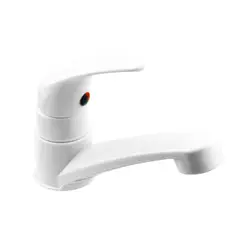 YARDEN - Llave Individual Abs para Lavamanos Color Blanco