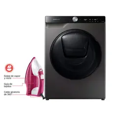 MULTIMARCA - Combo Lavadora Secadora Samsung 12.5 kg Carga Frontal Inox Wd12t754dbx/co + Plancha B&d Ir1850