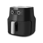 BLACK+DECKER - Freidora de aire de 4.5 Litros HF4004B Negra