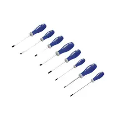 TOOLCRAFT - Juego de 8 Destornilladores Mango Bimaterial