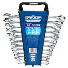 TOOLCRAFT - Set 10 Llaves Combinadas 8 mm hasta 19 mm Estuche