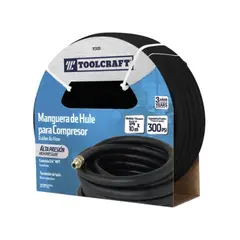 TOOLCRAFT - Manguera de Hule 15 m x 1/2 Pulgadas para Compresor