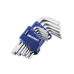 TOOLCRAFT - Juego de 13 Llaves Allen desde 1.3 mm hasta 10 mm