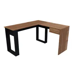 undefined - Escritorio L Covalt 77.3X128.4X140 cm Gales Negro