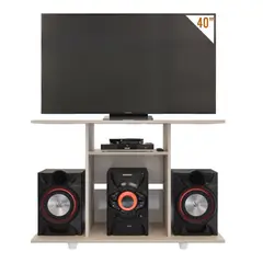 MADERKIT - Mesa para TV y Sonido Munich 100x67x35cm Ceniza