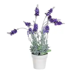 JUST HOME COLLECTION - Planta Artificial Lavanda Plástico 18x38 cm Violeta Jardín