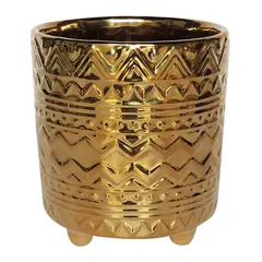 JUST HOME COLLECTION - Matera Patrones Cerámica 13x15 cm Oro Deluxe