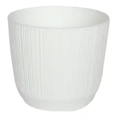 MARRES - Matera Rendonda Plástico 14.6x12.6 Cm Blanco Jardin