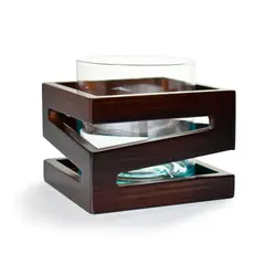 JUST HOME COLLECTION - Candelabro Zalo 12x18 cm Wengue Betas