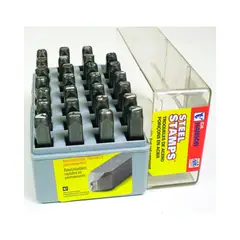 CH HANSON - Kit de Sellos de Letras. Acero 1/4 Pulgadas