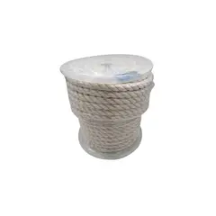 BARON - Cuerda de Algodón Trenzado Blanco 16mm x 43m