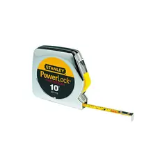 STANLEY - Cinta Métrica Regla 3 m x 6 mm con escala de Diámetro
