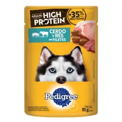 PEDIGREE - Alimento Húmedo Para Perros Cerdo Y Res 85gr