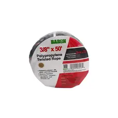 BARON - Cuerda de Polipropileno Naranja/negra 9.53mmx15.2