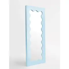 HOMUS - Espejo Ondulado De Piso - Azul - 60 X 150 Cm