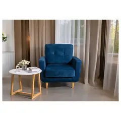 E MADERA - Poltrona 1 Puesto Azul Navy