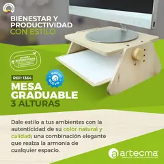 ARTECMA - Mesa Multiple Graduable Color Natural