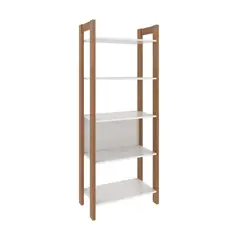 BONNO - Biblioteca Estantería Beth Blanco nogal