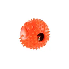 ENERGY PLUS - Pelota Goma Con Cascabel Juguete Gatos Naranja