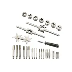 UYUSTOOLS - Tarrajas Machos Volvedores x 32 Piezas con Estuche Organizador