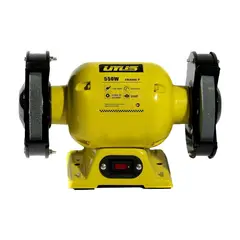 UYUSTOOLS - Esmeril de Banco Amarillo 550W de 8 Pulgadas con Accesorios