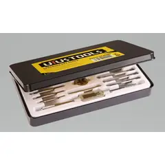 UYUSTOOLS - Juego de Machuelos y Tarrajas Profesional 20 Piezas con Estuche