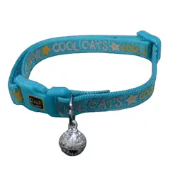 COLMASCOTAS - Collar Importado Para Gato Cool Cat Azul