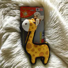 COLMASCOTAS - Peluche para perro jirafa durex 18.5x27cm
