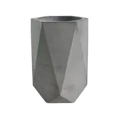 DE CONCRETO - Florero Jarrón de Cemento 11x7 cm Gris