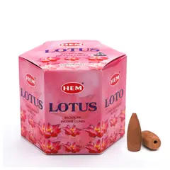 AGLOMERADOS Y TAPONES - Incienso Hem Cono De Reflujo Lotus