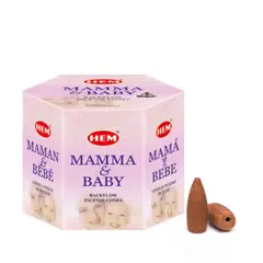 AGLOMERADOS Y TAPONES - Incienso Hem Cono De Reflujo Mama Y Bebe
