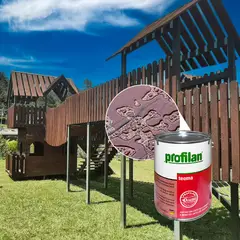 PROFILAN - Pintura Para Madera En Exterior Base Solvente Color Abeto Douglas 5 Lts Teoma