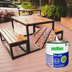 PROFILAN - Pintura Para Madera Exterior Fina Plus Encina Antigua 2.5L