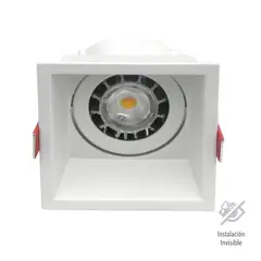 TECNOLITE - Bala de Incrustar a Techo Cuadrada para Bombillo G