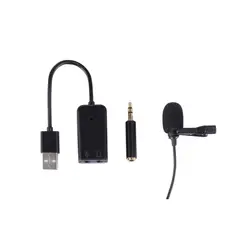 VIVITAR - Micrófono de Solapa Mini Omnidireccional USB y 3.5 mm