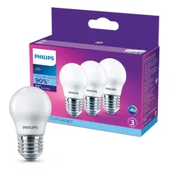 PHILIPS - Set Bombillo Led Mini Bulb 4w Luz Fría 350 Lúmenes Certificado