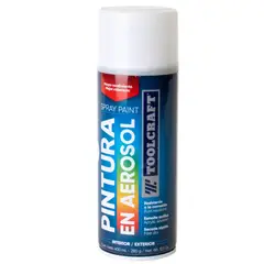 TOOLCRAFT - Pintura Aerosol Blanco Brillante 400 ml Sin Plomo
