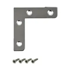 undefined - Esquinero + Tornillos Galvaniz. Jgo.4 Und  3.1/2 Pg